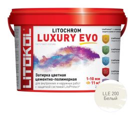 Затирочная смесь LITOKOL LITOCHROM LUXURY EVO LLE 200 белый 2 кг 500380002 