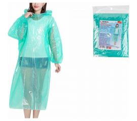 Дождевик-пончо с рукавами PERFECTO LINEA зеленый 28-145004 