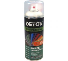 Аэрозольная универсальная эмаль DETON черная, глянцевая RAL 9017 UNIVERSAL 520 мл 126922 