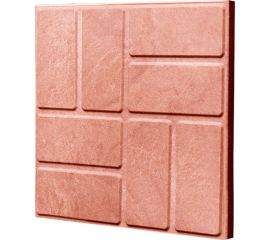 Тротуарная ППК плитка Neoкомпозит Универсальная ""8 кирпичей"", 250x250x20 мм, (кв. м/16 шт.) красный, комплект 16 шт. ПТУн-20 8К Т16 