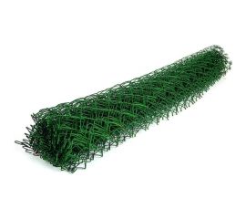 Сетка Рабица зеленая с ПВХ Кордленд 2,5 мм, ячейка 55x55 мм, 1,5x10 м RAB-00005 