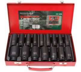 Набор головок шестигранных глубоких ударных (16 пр; 1/2""; 10-36 мм) Rockforce RF-4167-5MPB 
