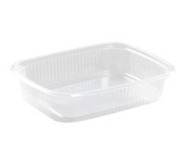 Одноразовый контейнер ЮПЛАСТ 125 мл, комплект 100 шт., без крышки, 108x82 мм, прозрачные, ПП 607529 