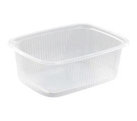 Одноразовый контейнер ЮПЛАСТ 250 мл, без крышки, 108x82 мм, прозрачные, ПП, комплект 100 шт. 607531 