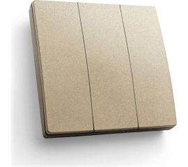 Беспроводной трехклавишный выключатель FERON TM83, 230V, 500W, золото 41727 