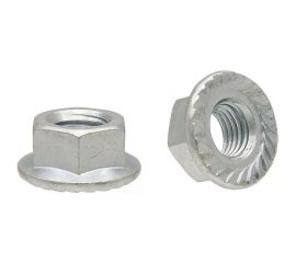 Гайка с фланцем Качественный КРЕПЕЖ DIN 6923 М6 260 шт 0301302 КЧ 