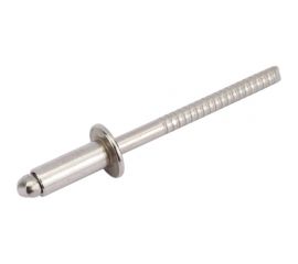 Вытяжная нержавеющая заклепка со стандартным бортиком KREPFIELD 4x10 мм, ART 9052, А2, 50 шт. 9052ЗАКЛЕПКА4Х10А2-50 