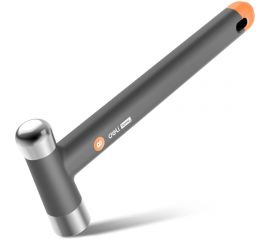 Молоток DELI home series gray ht7008c 400гр, эксклюзивный дизайн, рукоять из софттач пластика, подарочная упаковка 112883 