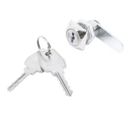 Мебельный замок ООО Комус стандарт, врезной, ЗМ0802 (3128) 20 мм, квадратное основание, 2 стальных ключа (13423) 1739096 