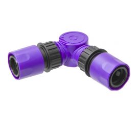 Соединитель шарнирный под штуцеры пластик MasterProf ДС.070898 