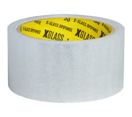 Прозрачная упаковочная клейкая лента X-Glass 50 мм х 50 м, 43 мкм, арт 1405 УТ0000593 