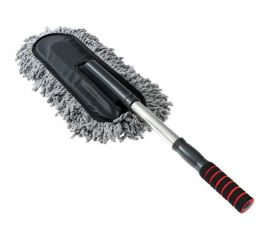 Щётка для удаления пыли TORSO 72 см, микрофибра, телескопическая ручка, серая 5377445 