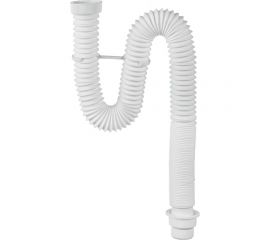 Сифон гофрированный VIRPLAST ""Элит"" 1 1/2x50/40 мм без выпуска, удлинённый L1200 30980623 