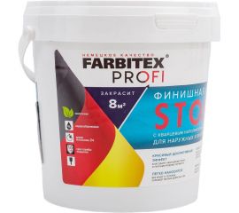 Финишная краска с кварцевым наполнителем FARBITEX Stor белый перламутр 4300008974 