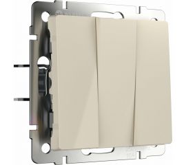 Трехклавишный выключатель WERKEL W1130003/ (слоновая кость) a051488 
