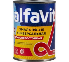 Универсальная эмаль Krafor Альфа ПФ-115 коричневая 2.7 кг 6 30801 