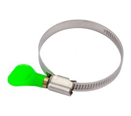 Червячный хомут с бабочкой СВК нержавеющий, w2/9 мм, 40 - 60 мм SVK-HW2060 