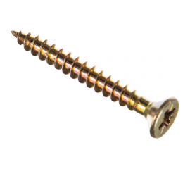 Шуруп VIPкрепеж жёлтый цинк 6х50,130 шт 41404 VIPS 