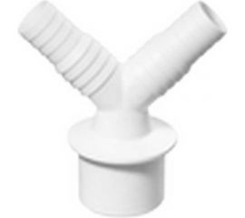 Переходник для подключения сливного шланга стиральной или посудомоечной машины СУПРИМПЛАСТ 20x23x50V, белый 4P_202350V_02 