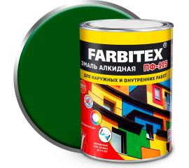 Алкидная эмаль FARBITEX ПФ-115 (ярко-зеленый; 0.8 кг) 4300006012 