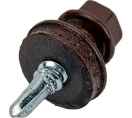 Саморез Невский Крепеж КР RAL 8017 коричневый, св., 4,8x19, 32 шт. 931416 