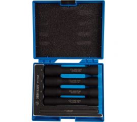 Набор торцевых ключей для поврежденных гаек и болтов 1/2""DR, 17, 19, 21, 22 мм, 5 предметов KING TONY 9TD165MR 