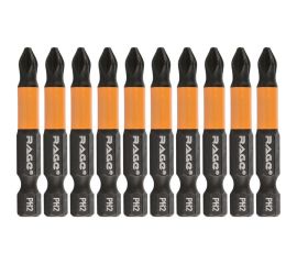 Биты магнитные PH2, 50 мм, 10 шт, S2 rage by VIRA 554155 
