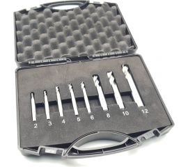 Комплект фрез HSS, 4-х перые, 8 шт (2, 3, 4, 5, 6, 8, 10, 12 мм) ТЕХНОРЕАЛ МА400053010 