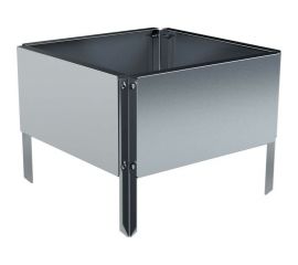 Готовая оцинкованная грядка Delta-Park GX 0.32x0.32 м, серебристая 30020GX_3232Zn 