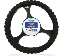 Чехол на руль Alca SOFT перфорированный, 37-39 см, серый 596200 