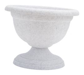 Низкий вазон Martika Колывань 0.6 л, диаметр 14 см, мрамор С142М 