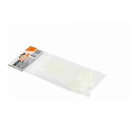 Нейлоновая хомут-стяжка NOVOCRAFT 4x150 мм, белая, уп. 100 шт. HCC041500100 