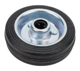 Колесо промышленное со стальным ободом, литой резиновой шиной и роликовым подшипником (D75 мм; 12 мм) Tech-Krep 127468 
