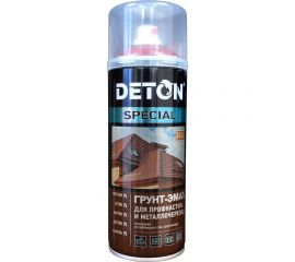 Грунт-эмаль для профнастила и металлочерепицы DETON серое окно, RAL 7040, аэрозоль 520 мл DTN-A07292 