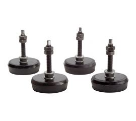 Опора регулируемая 4 шт, 63 мм, М10, нагрузка 800 Н, с гайками и шайбами WOODWORK 987.10.63 