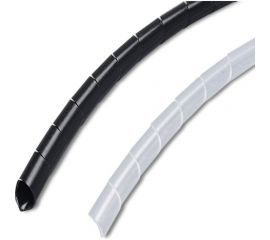 Спиральная пластиковая оплетка PARLMU SWB 8-1, полиэтилен, размер 8, бухта 10.5 m, цвет черный PR4100300 