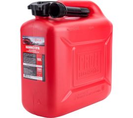 Канистра 10 л, красная для топлива в комплекте с крышкой и лейкой 3ton 55298 