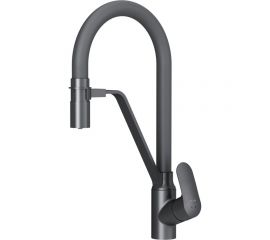 Смеситель для кухни AM.PM Like с каналом для питьевой воды и гибким изливом, черный F8007822 
