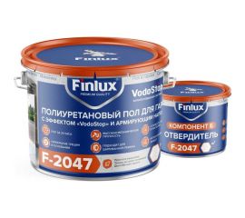 Наливной полиуретановый пол для гаража Finlux F-2047 идеальный, красивый, бежевый, 20 кв.м. 4603783207305 