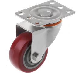 Колесо аппаратное полиуретановое поворотное с площадкой 31075S (75 мм; 100 кг) А5 1005790 