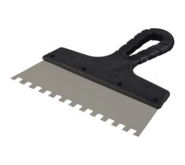 Зубчатый шпатель нержавеющая сталь 200мм зуб 8х8мм Jettools 6303К 
