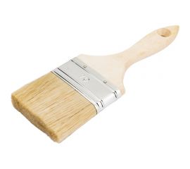 Кисть плоская MAKO светлая смесь щетины, дерев. ручка, оправа из белой жести 352970k 