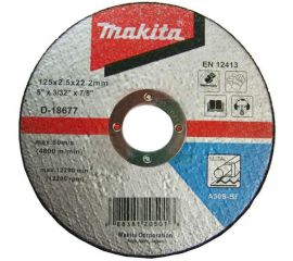 Диск отрезной по металлу (125х2.5х22.2 мм) Makita D-18677 