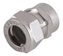 Муфта Lavita труба-вн. резьба усиленная V/S F 15х1/2 HP, НИКЕЛ V/S (F) 151/2"" HP, НИКЕЛ 