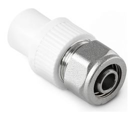 Переход на PEX или металлопластиковую трубу PRO AQUA PP-R Белый ШК 20x16 PA76008Pb 