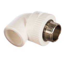 Комбинированный угольник PRO AQUA PP-R НР белый, 32 мм, 1"" PA27018Pb 