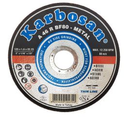 Диск отрезной по металлу 125x1.6x22 мм Karbosan 10470 