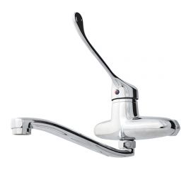Смеситель для кухни stOMEGA настенный, длина излива 26 см, длина ручки 14 см, картридж 40 мм 4679 