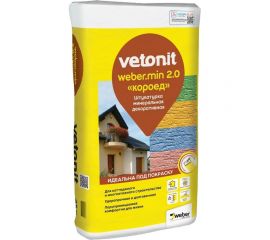 Декоративная штукатурка Vetonit weber.min 2.0 мм “koroed” 25 кг 1010283 