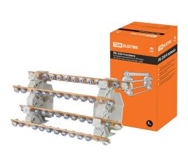 Распределительный блок TDM на DIN-рейку РБ-250 4П 250 А, 4 шины 10xM6+1хM8 SQ0823-0009 